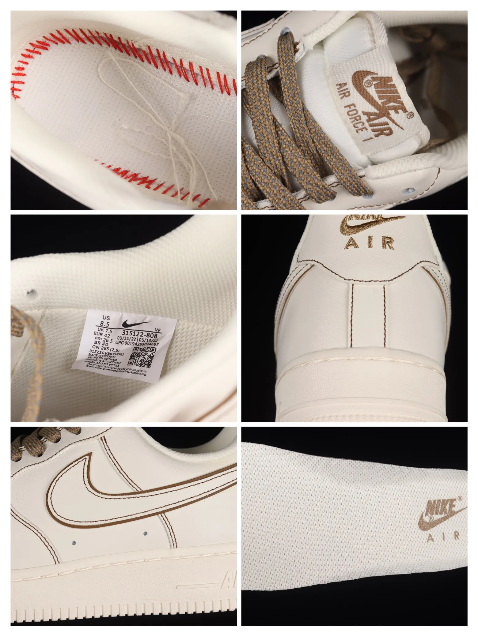 Nike Air Force 1 07 Low Cream Gold UT2022-028 Replica: A Comprehensive Review | YtaYta