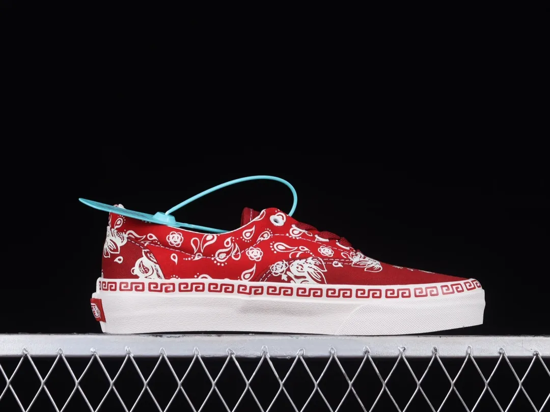 Fake Rep Replica Vans: Era Paisley Red VN0005UERED | YtaYta