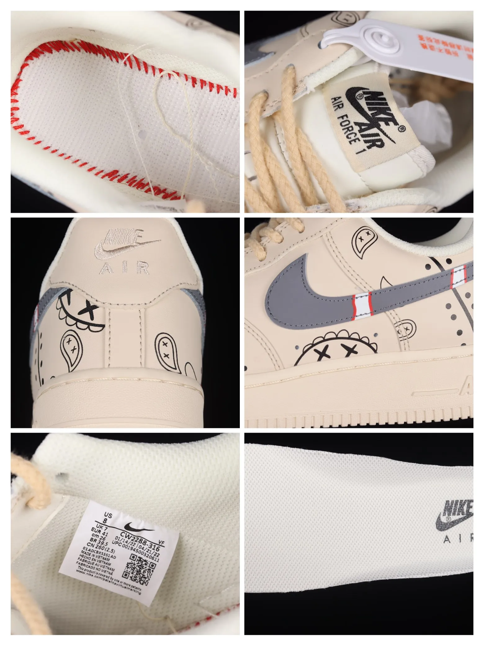 Fake Rep Replica Air Force 1 '07 Low PS5 Beige Black Grey CW2288-316: A Detailed Review | YtaYta