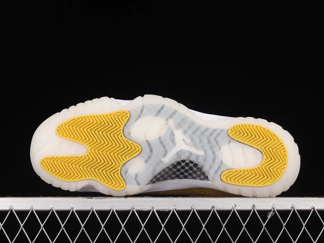 Air Jordan 11 Retro Low Women's Shoes Yellow Snakeskin Replica Review | YtaYta