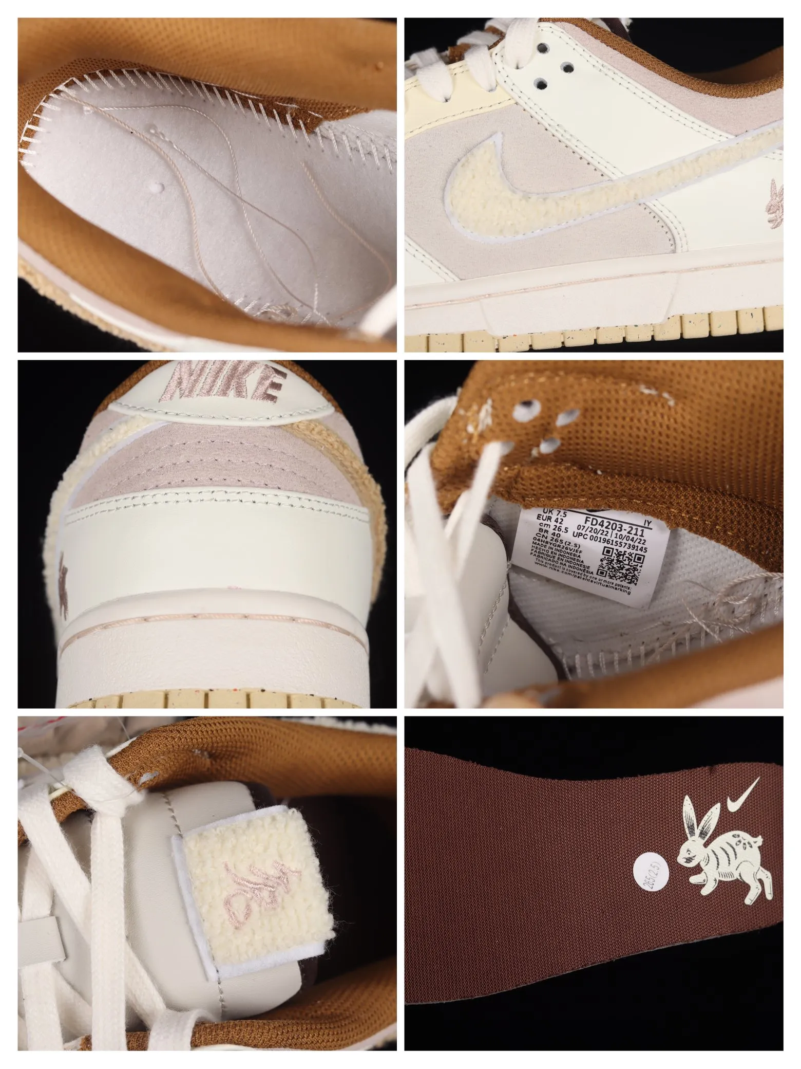 Nike Dunk Low Year of the Rabbit Replica - Fossil Stone | YtaYta