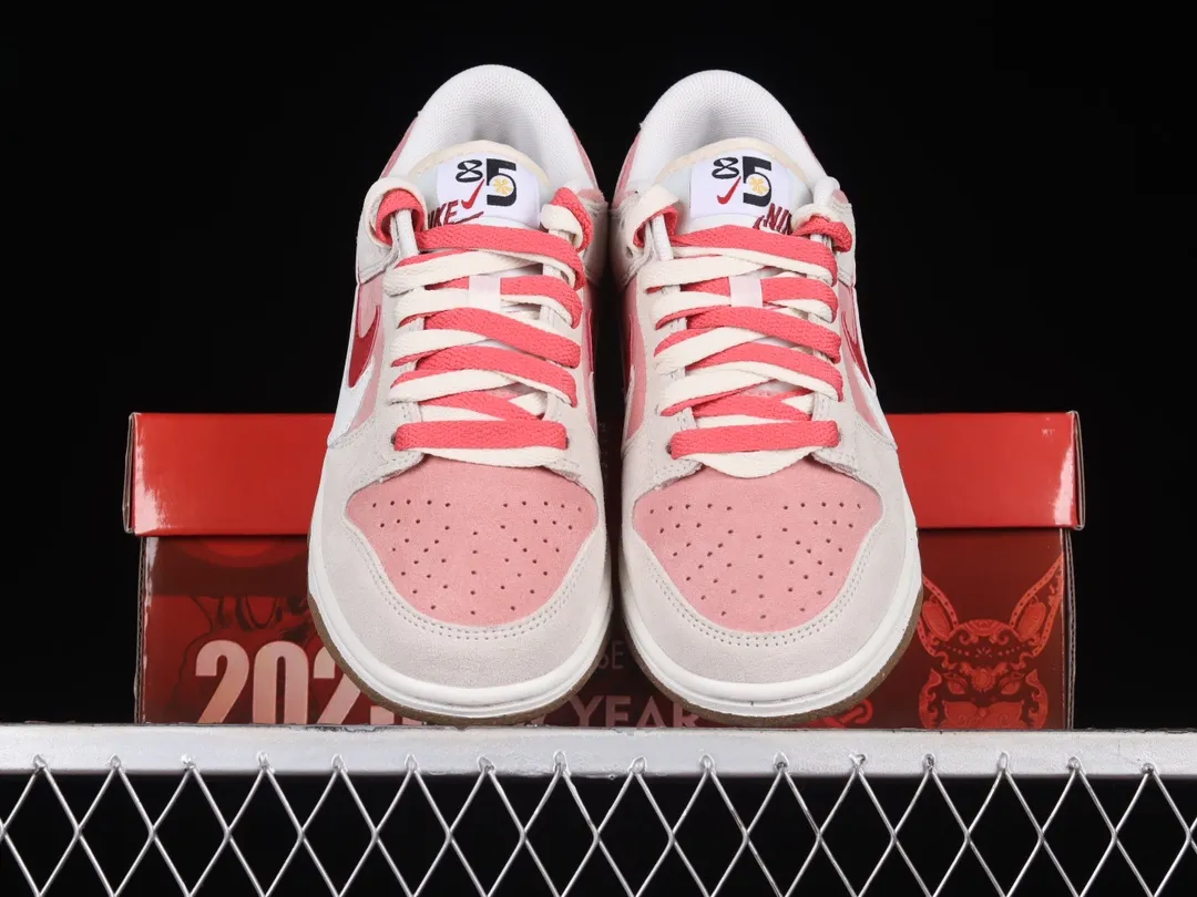 Nike SB Dunk Low SE 85 Double Swoosh Sail Red Pink DO9457 Replica Review | YtaYta