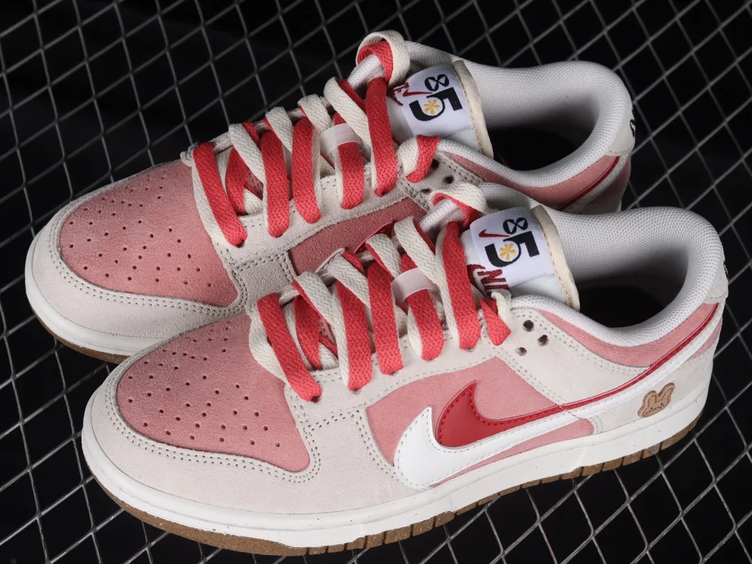 Nike SB Dunk Low SE 85 Double Swoosh Sail Red Pink DO9457 Replica Review | YtaYta