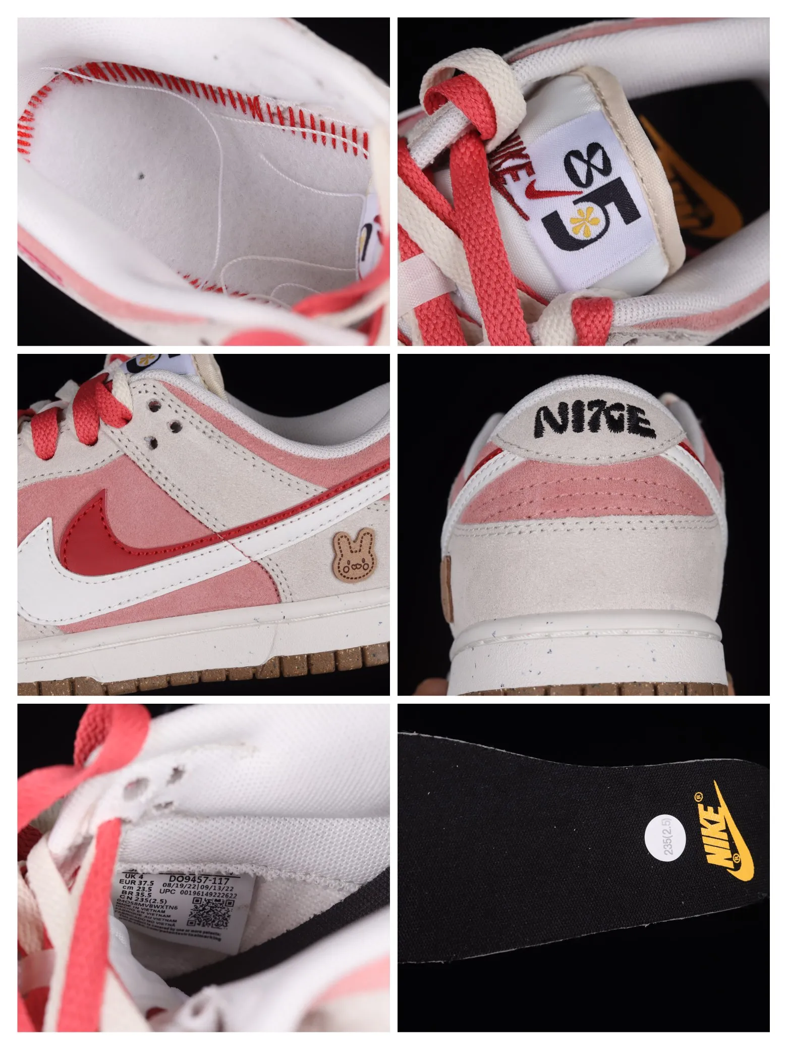 Nike SB Dunk Low SE 85 Double Swoosh Sail Red Pink DO9457 Replica Review | YtaYta