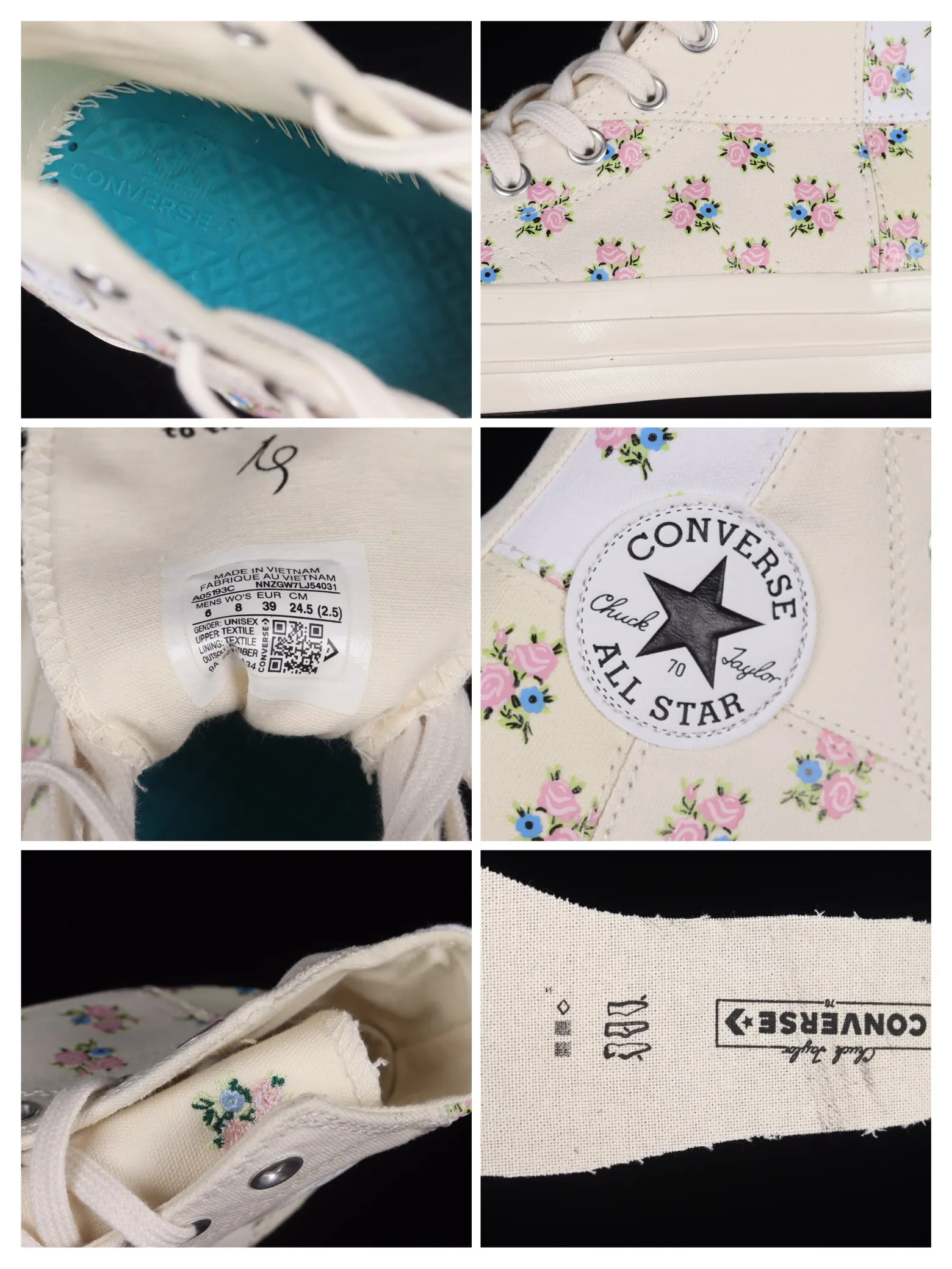 Converse Chuck 70 Patchwork Floral High-Top (Beige) Replica Review | YtaYta