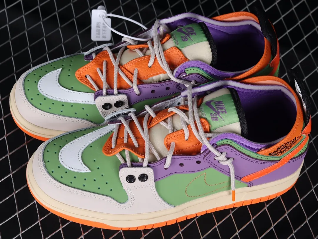 Exploring the Best Rep Nike SB Dunk Low Orange Purple Green Multi-Color | YtaYta