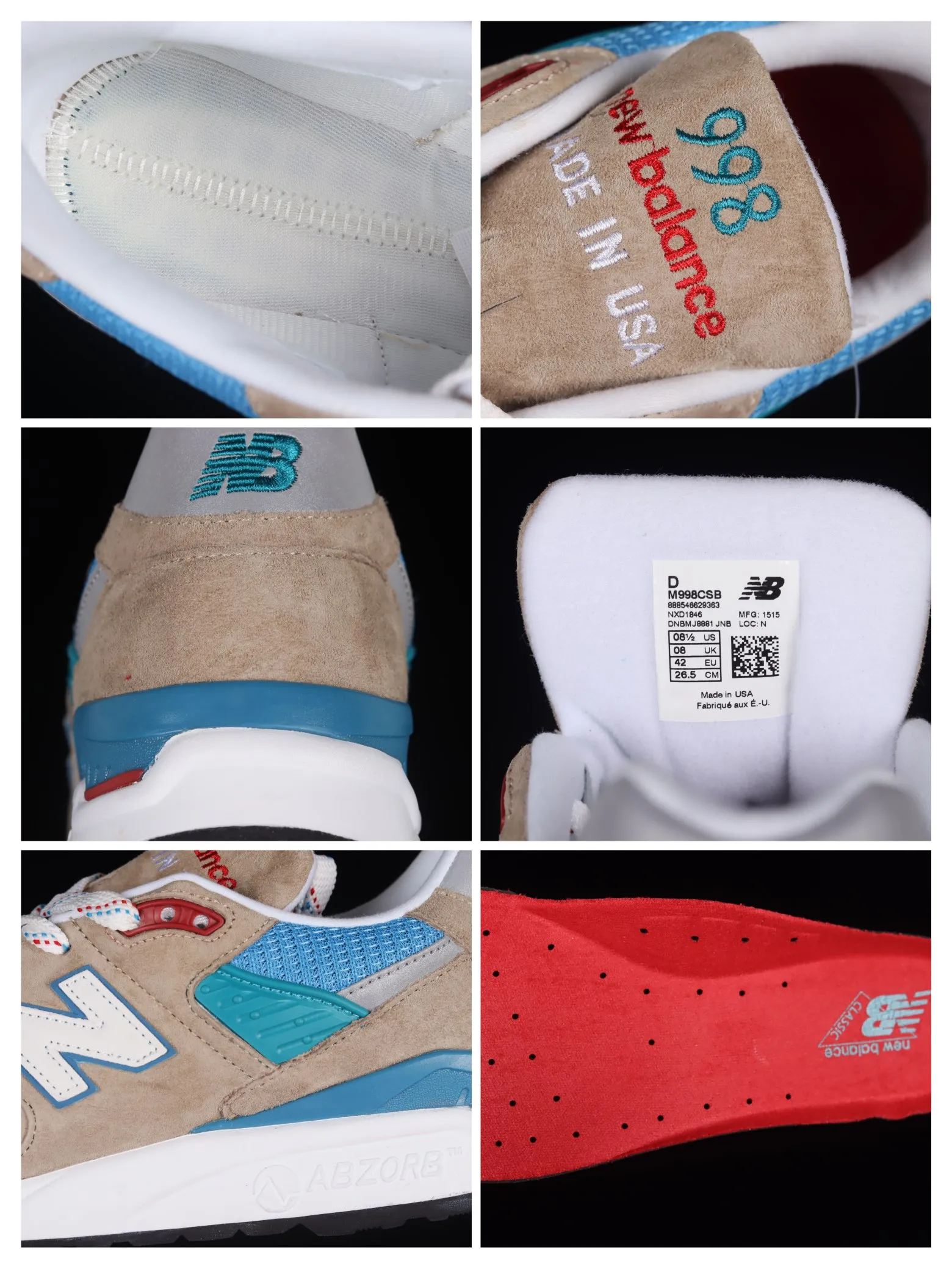 New Balance 998 Connoisseur Summer (M998CSB) Grey/Red/Blue - Replica Review | YtaYta