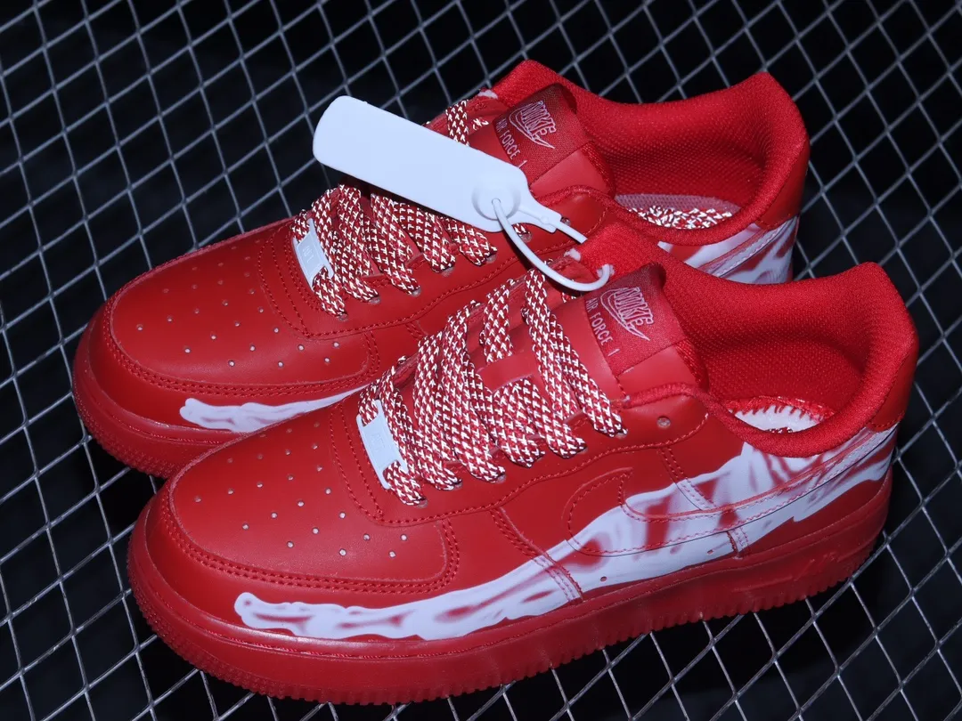 Ultimate Guide to Custom & Replica Nike Air Force 1 'Red Skeleton' | YtaYta