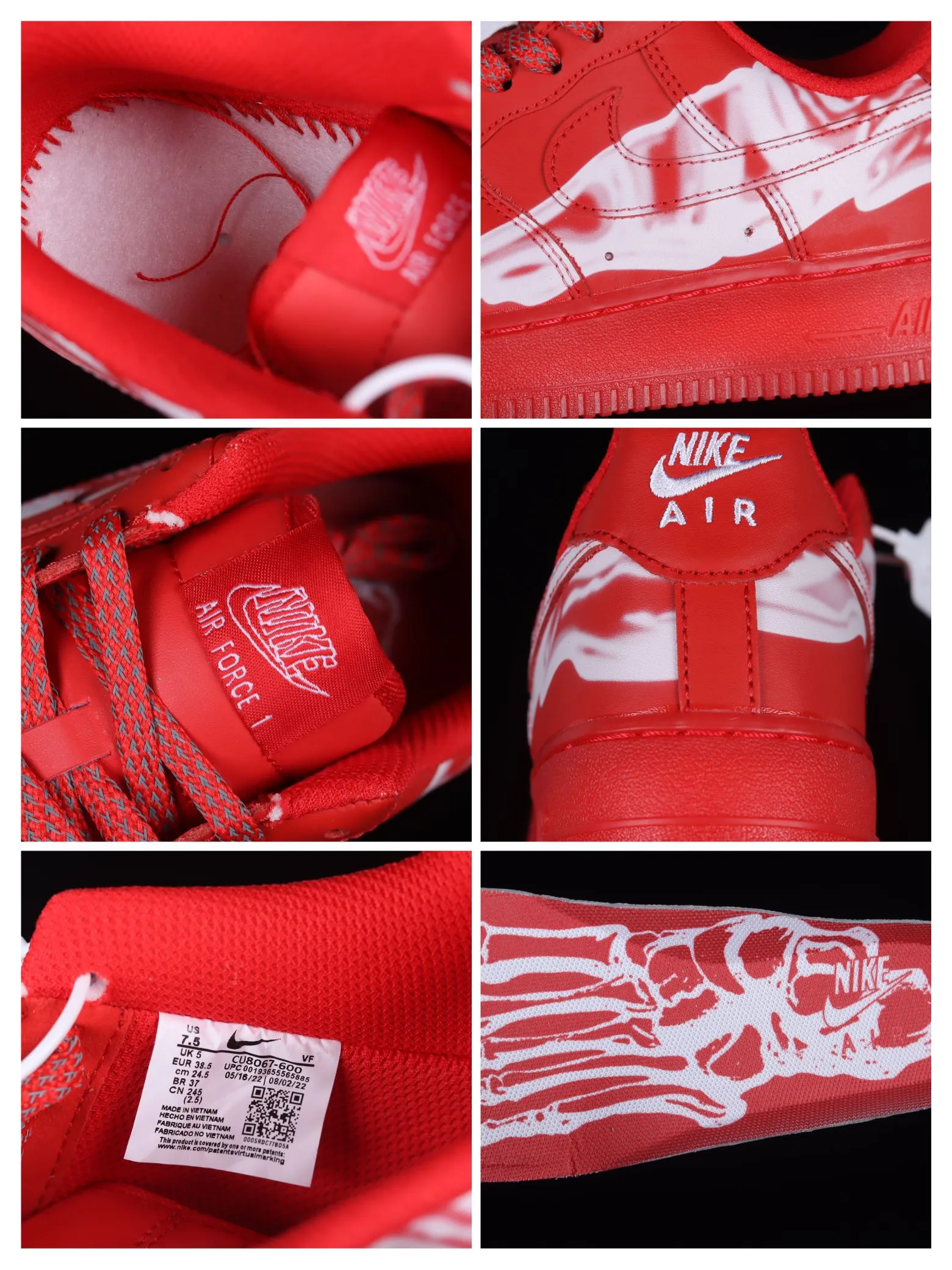 Ultimate Guide to Custom & Replica Nike Air Force 1 'Red Skeleton' | YtaYta