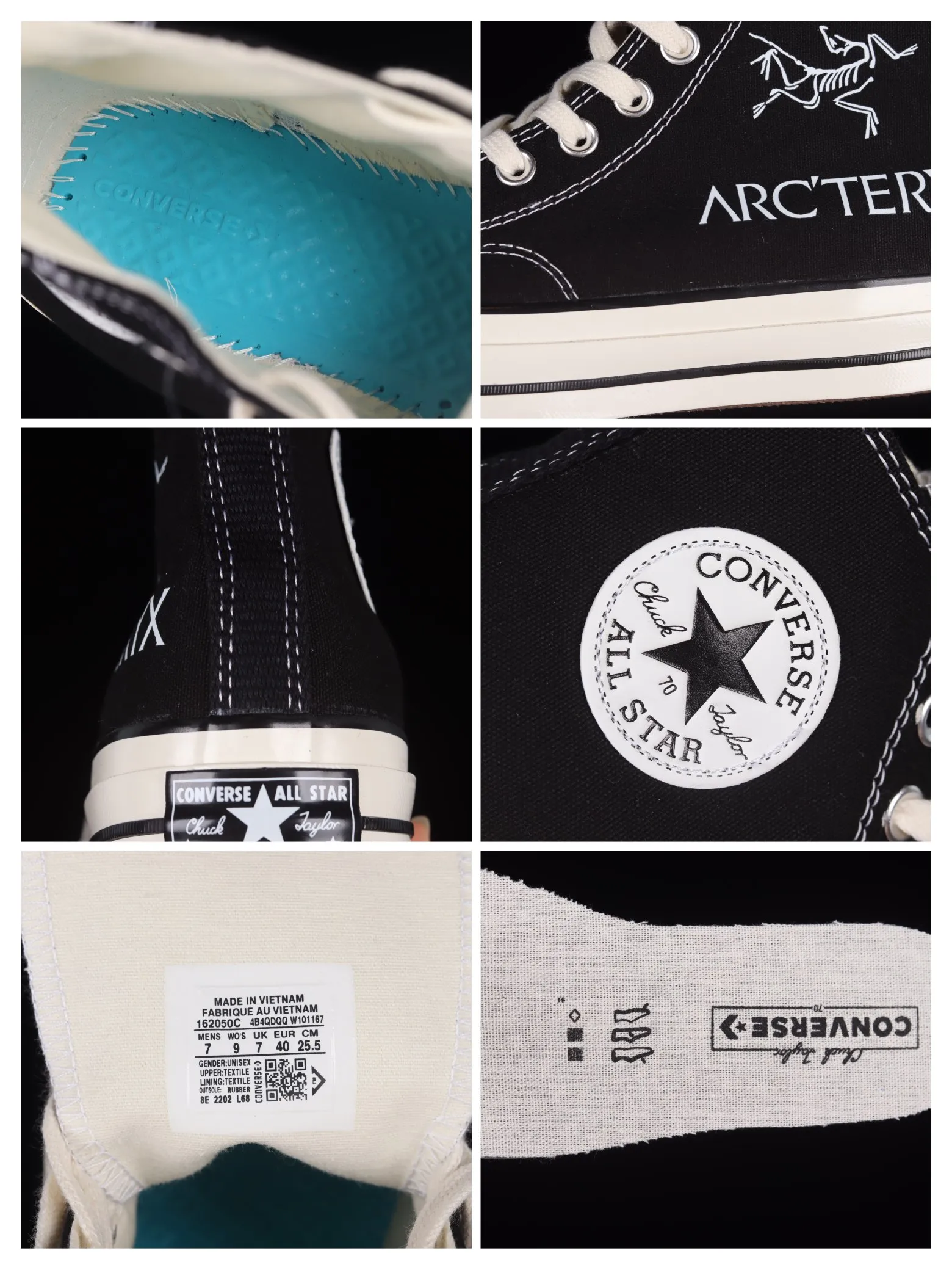 Converse Chuck Taylor All Star 70s Hi Black Egret 162050C Replica Review | YtaYta