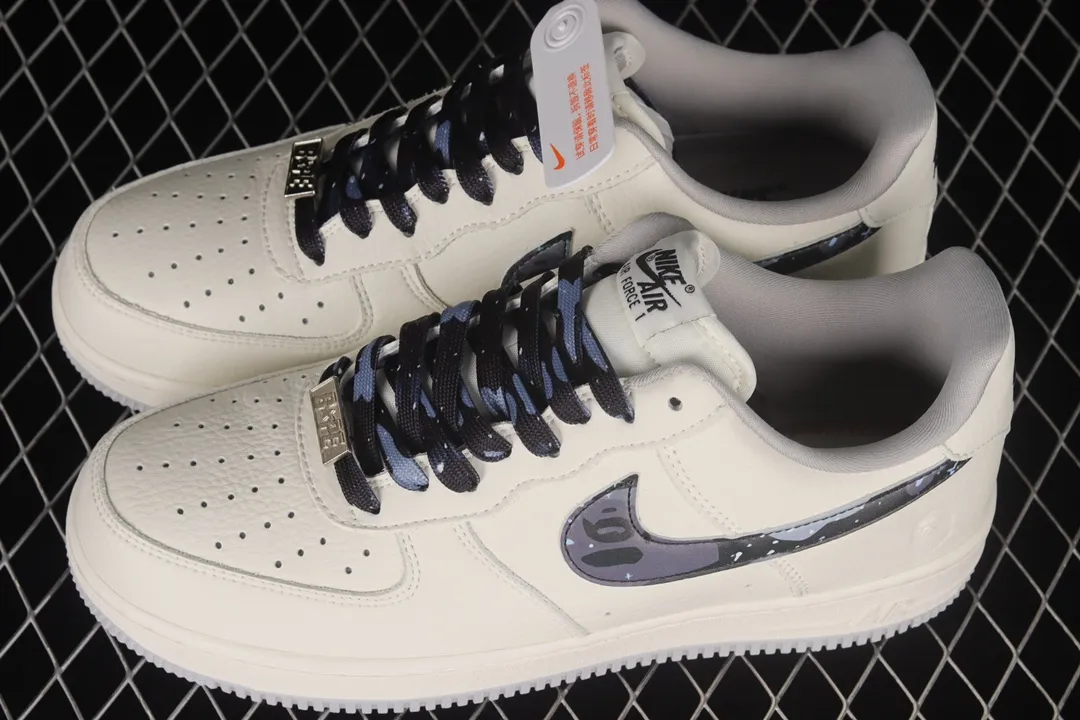 Bape x Nike Air Force 1 07 Low White Light Grey Black AA1356 Review: A Comprehensive Look at Replicas | YtaYta