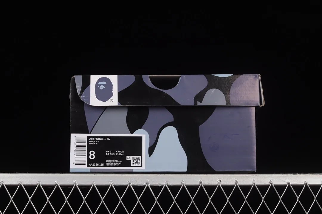 Bape x Nike Air Force 1 07 Low White Light Grey Black AA1356 Review: A Comprehensive Look at Replicas | YtaYta