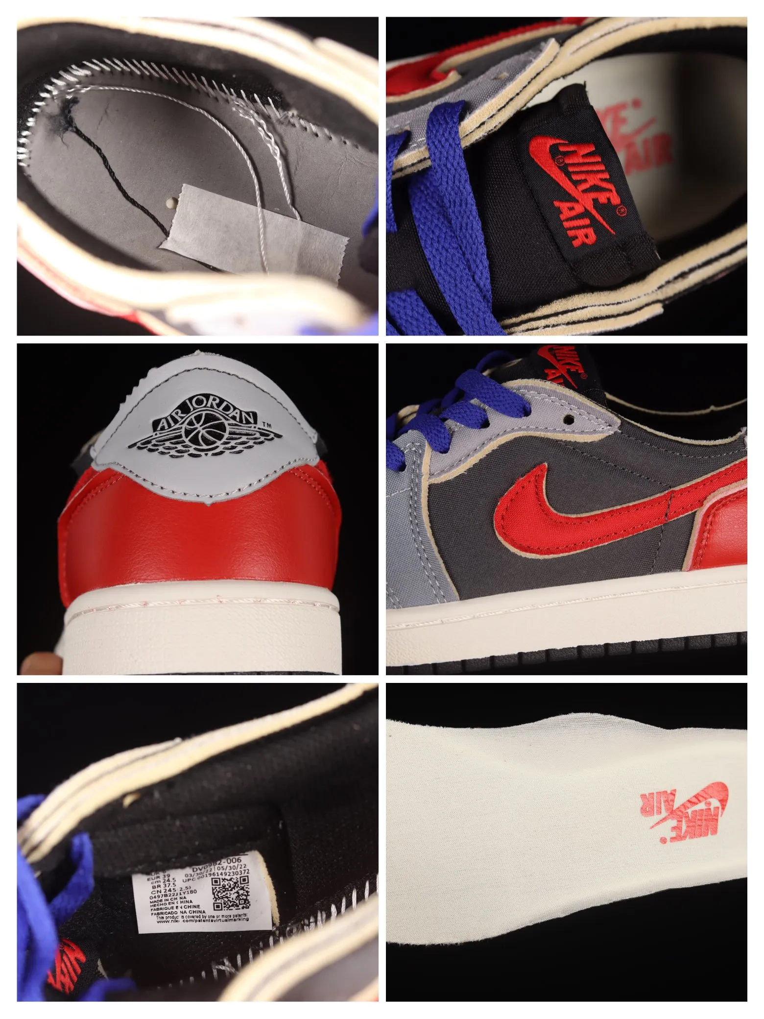 Air Jordan 1 Low OG EX Black/Dark Smoke Grey-Red Replica: A Detailed Review | YtaYta