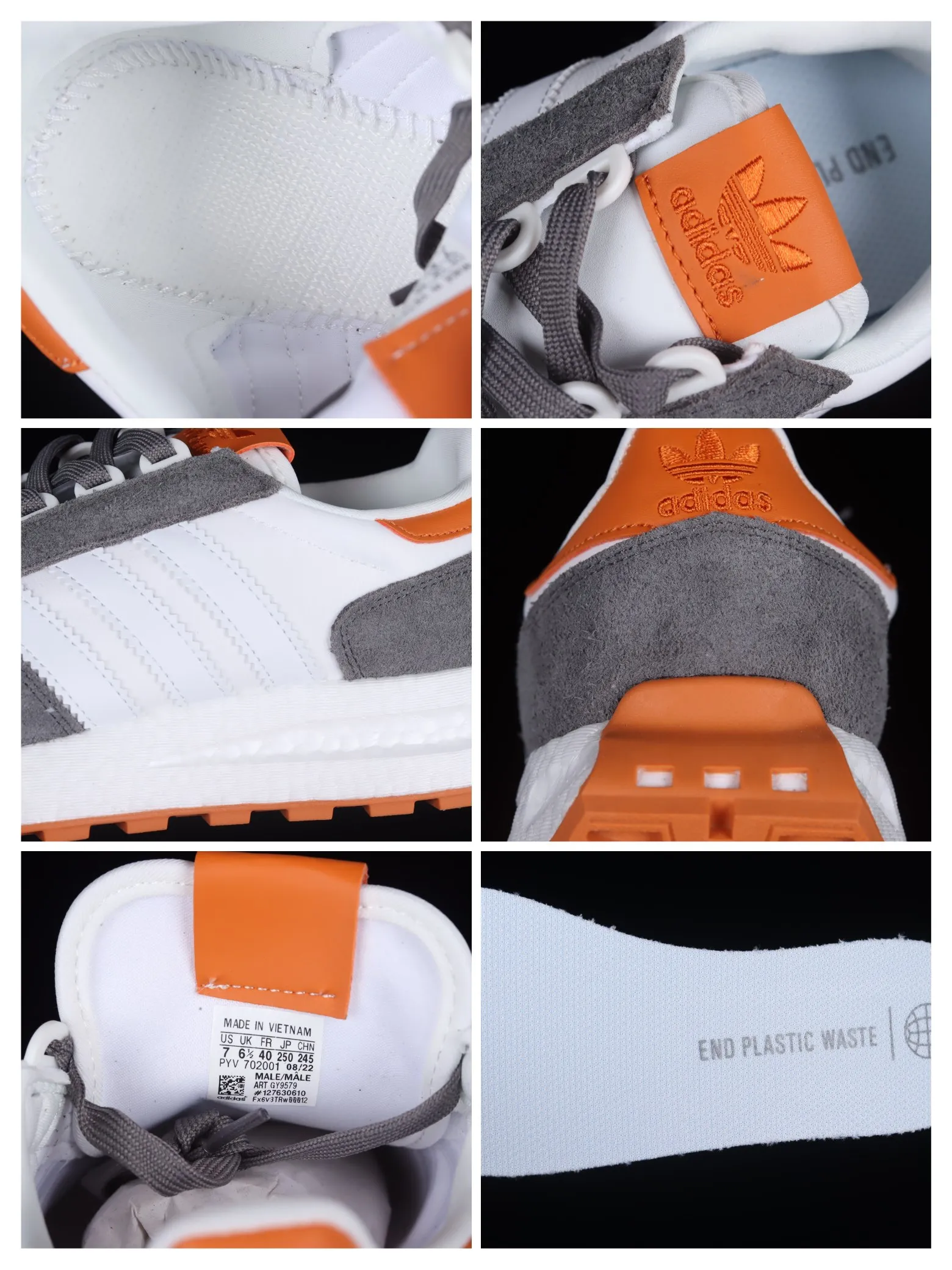 Adidas Originals Retropy E5 Sneakers in Grey and Orange (Replica) | YtaYta