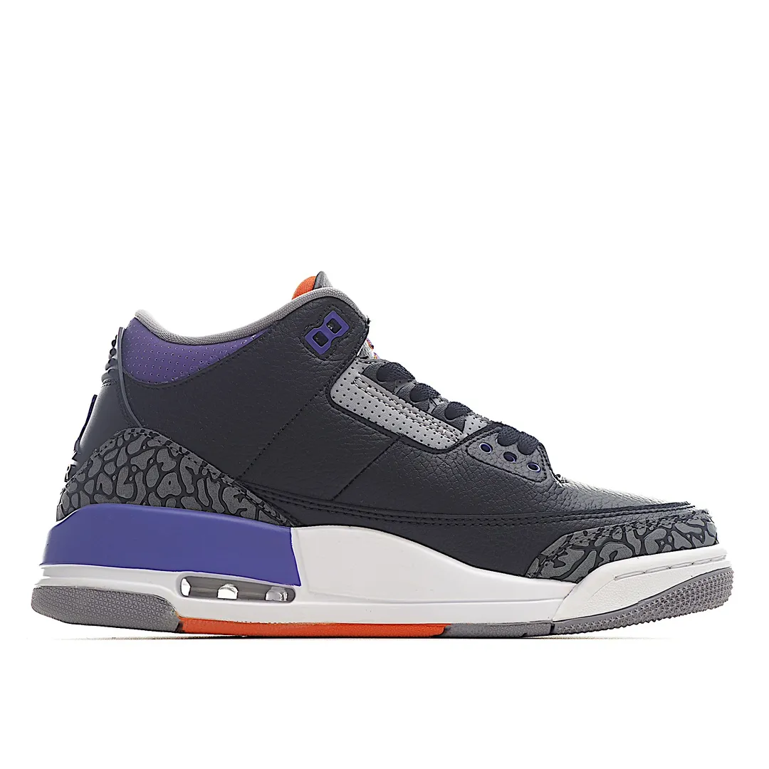 Air Jordan 3 Retro 'Court Purple' Replica - Black/Grey/Purple Sneaker Review | YtaYta