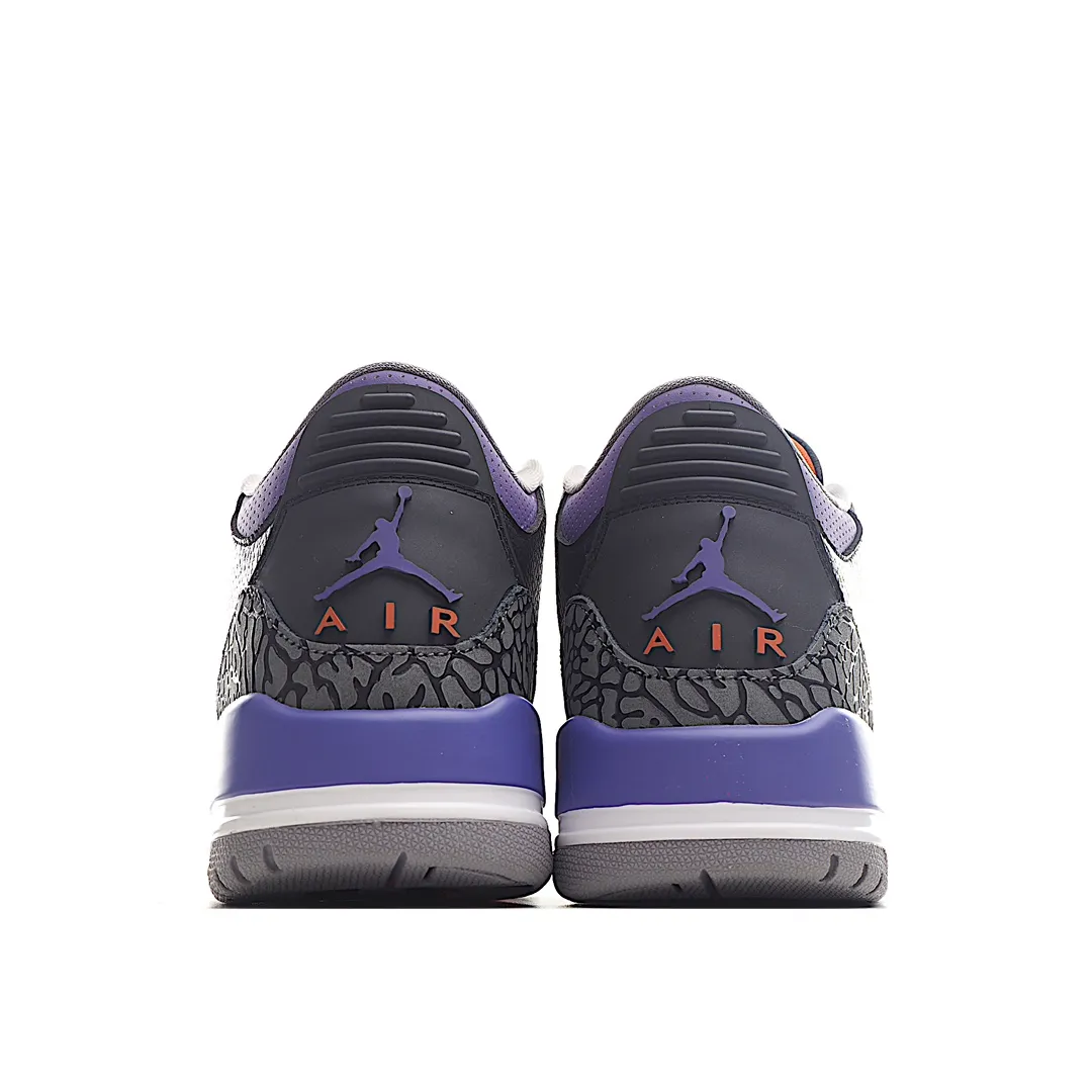 Air Jordan 3 Retro 'Court Purple' Replica - Black/Grey/Purple Sneaker Review | YtaYta