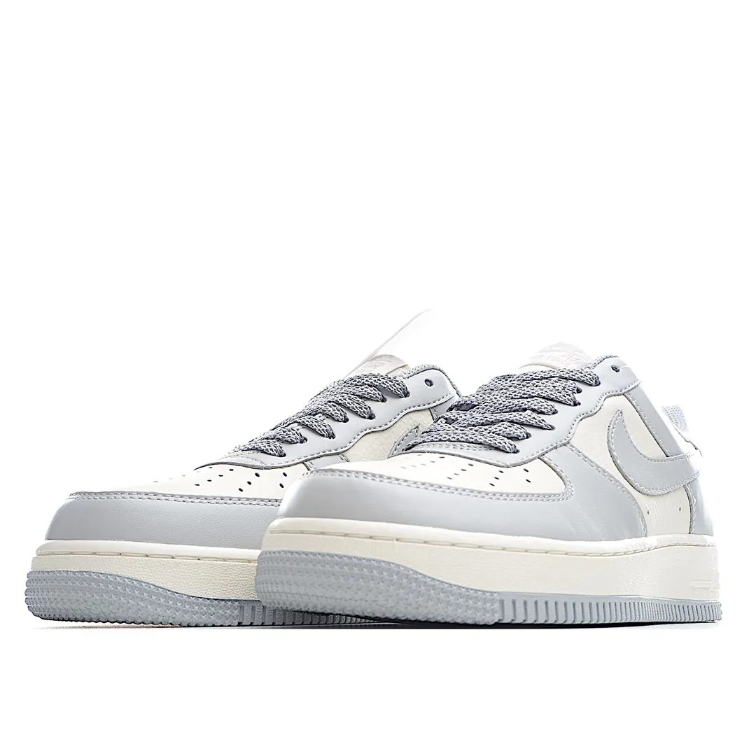 Fake Nike Air Force 1 07 Low Light Grey Rice White Shoes Review | YtaYta