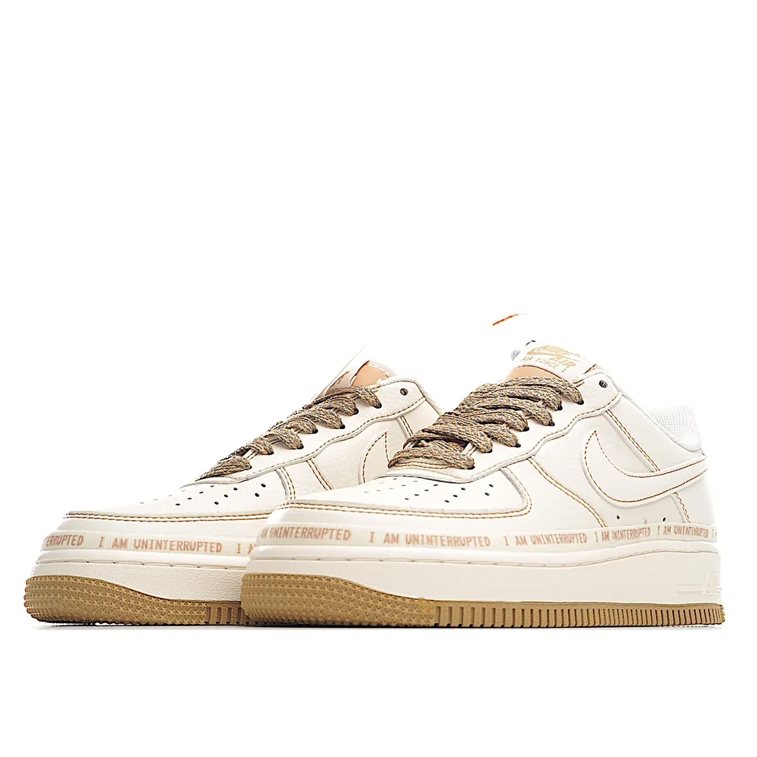 Uninterrupted x Mint Nike Air Force 1 07 Low: The Ultimate Replica in Khaki White | YtaYta