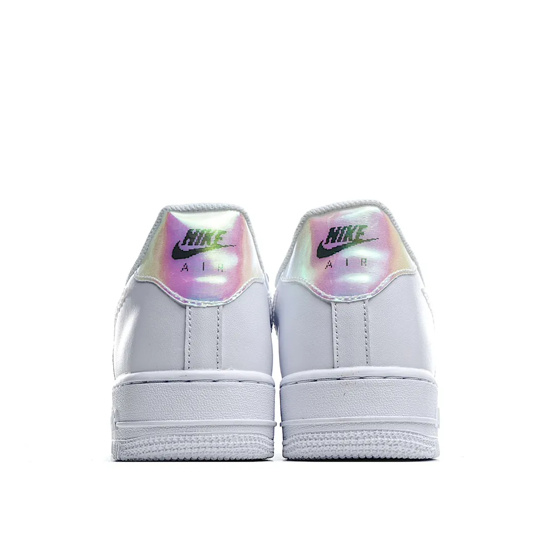 Nike Air Force 1 '07 LV8 White Replica Review: Glitter & Rainbow Swoosh Edition | YtaYta