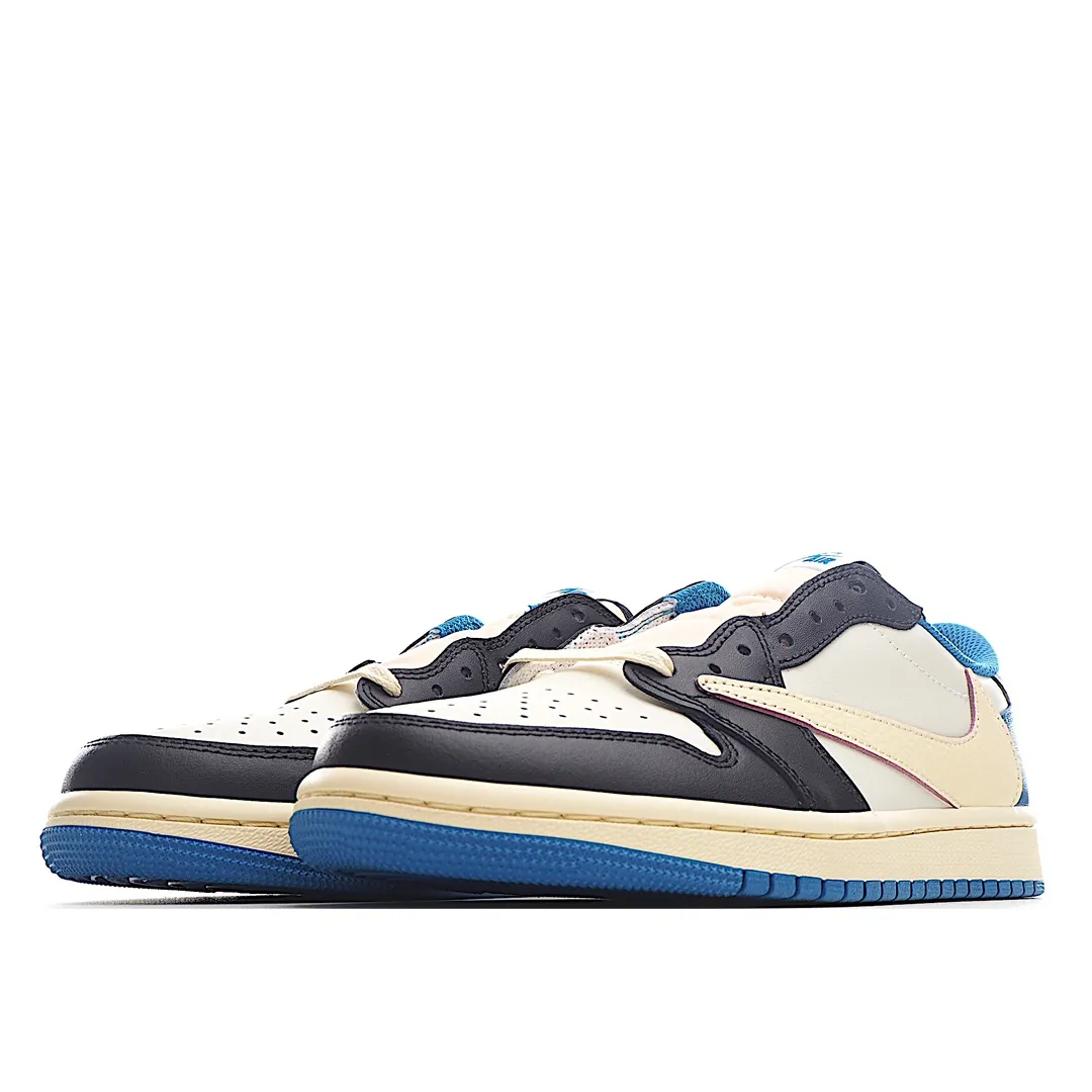 Authentic vs. Replica: Nike Air Jordan 1 Low OG SP Fragment x Travis Scott Blue/White | YtaYta