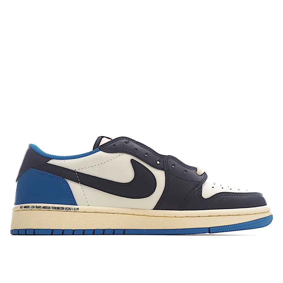 Authentic vs. Replica: Nike Air Jordan 1 Low OG SP Fragment x Travis Scott Blue/White | YtaYta