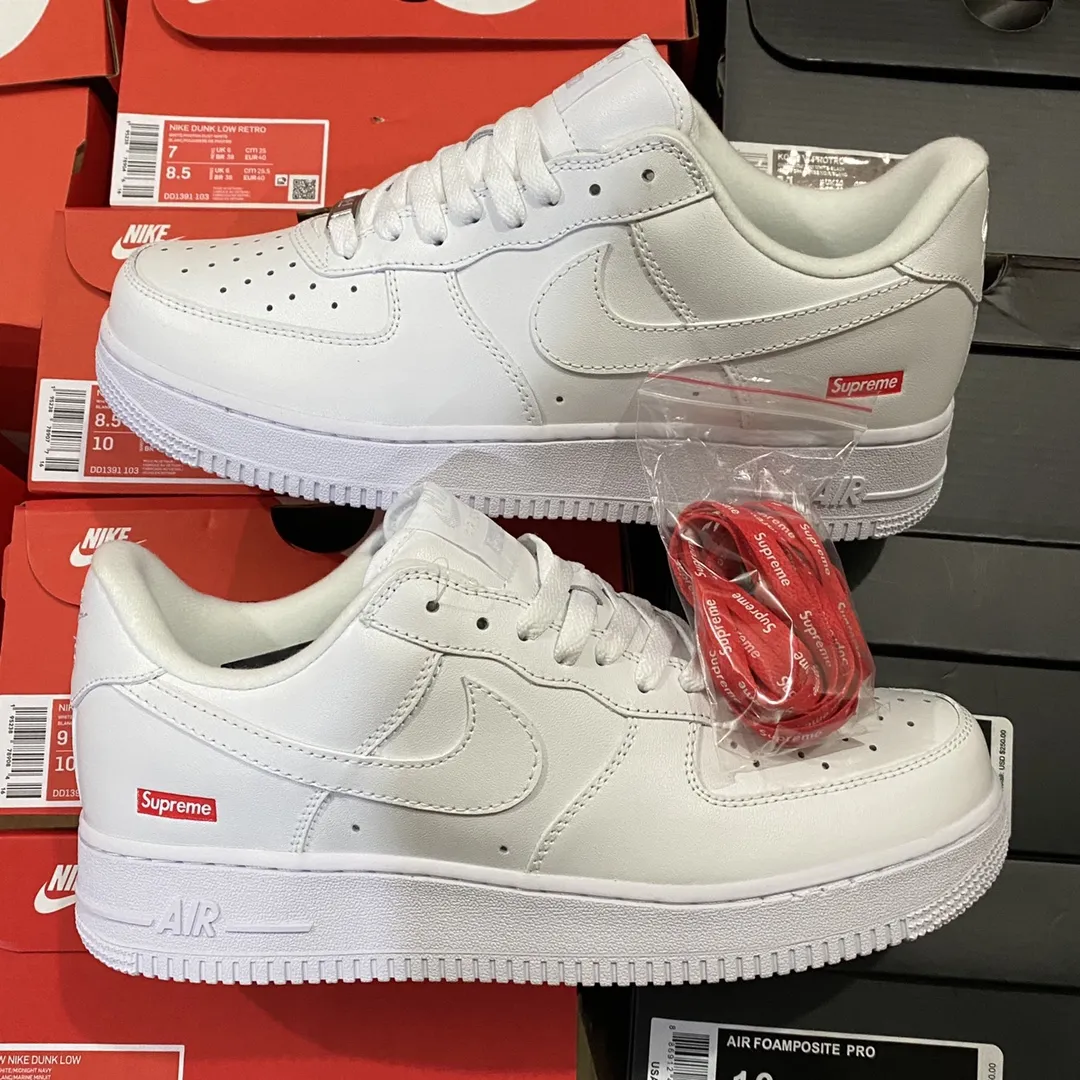 Supreme x Nike Air Force 1 Low White - Replica Review | YtaYta