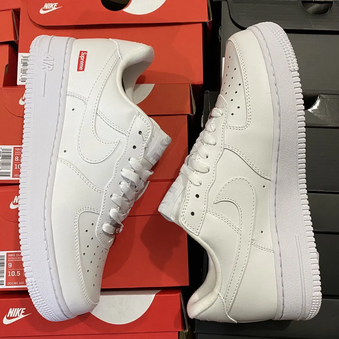 Supreme x Nike Air Force 1 Low White - Replica Review | YtaYta