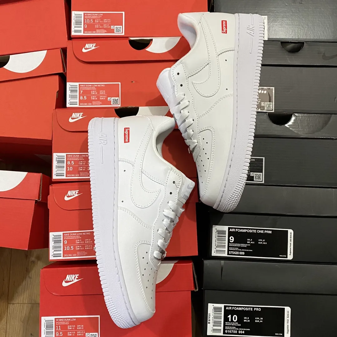 Supreme x Nike Air Force 1 Low White - Replica Review | YtaYta