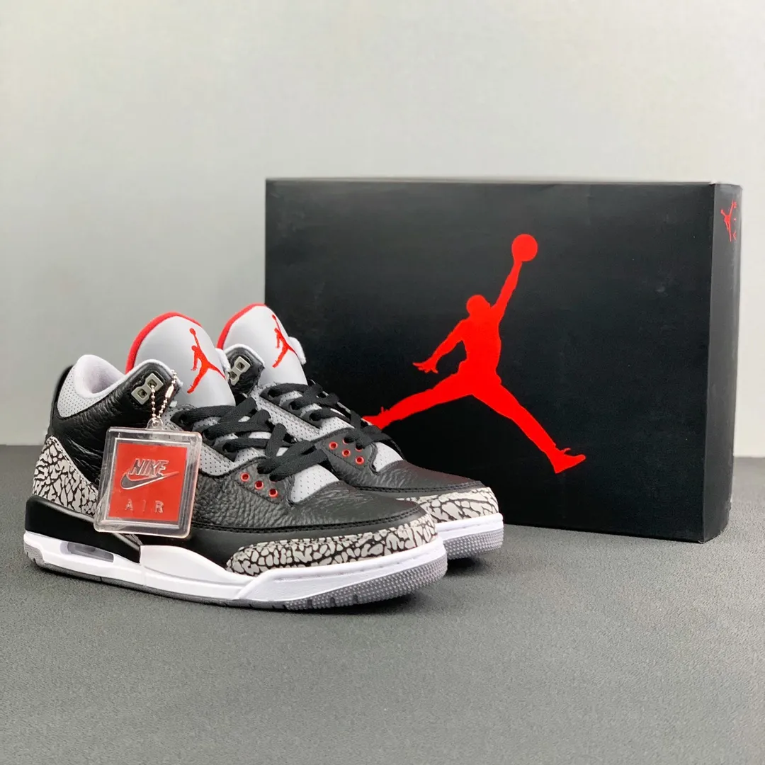 Air Jordan 3 Retro OG Black/Cement: Real vs. Replica | YtaYta