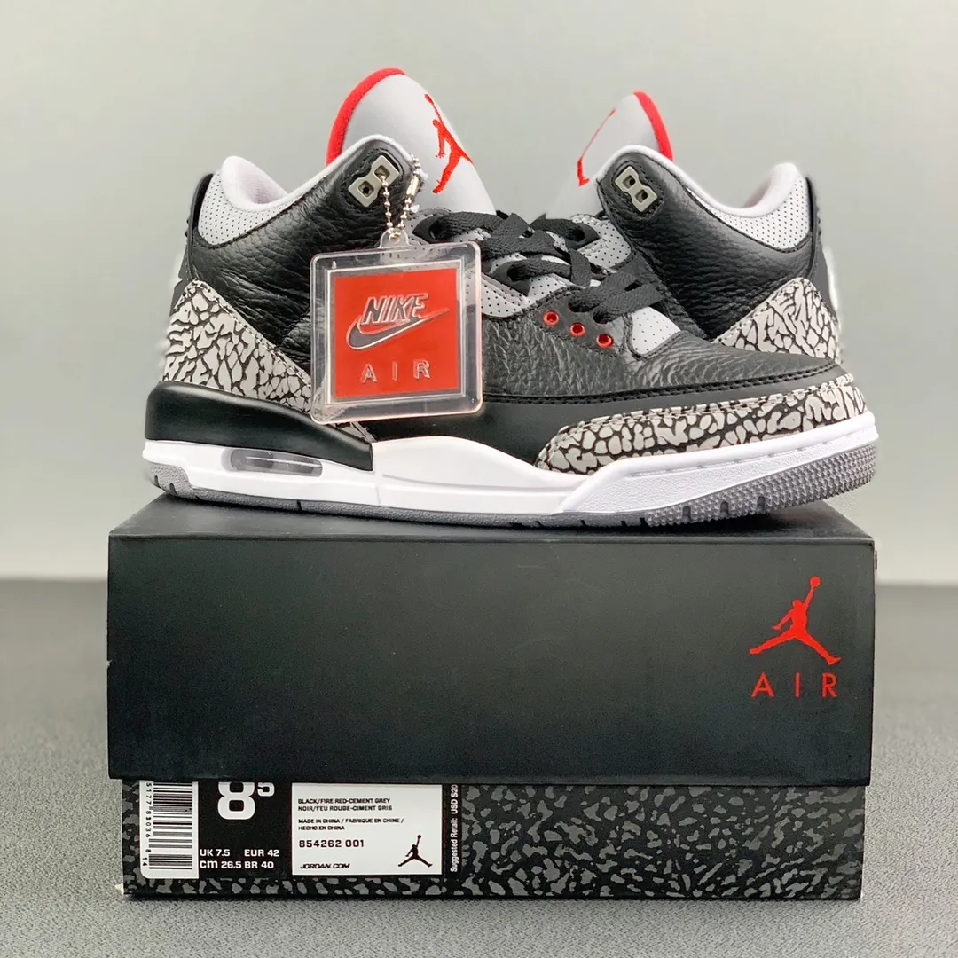 Air Jordan 3 Retro OG Black/Cement: Real vs. Replica | YtaYta