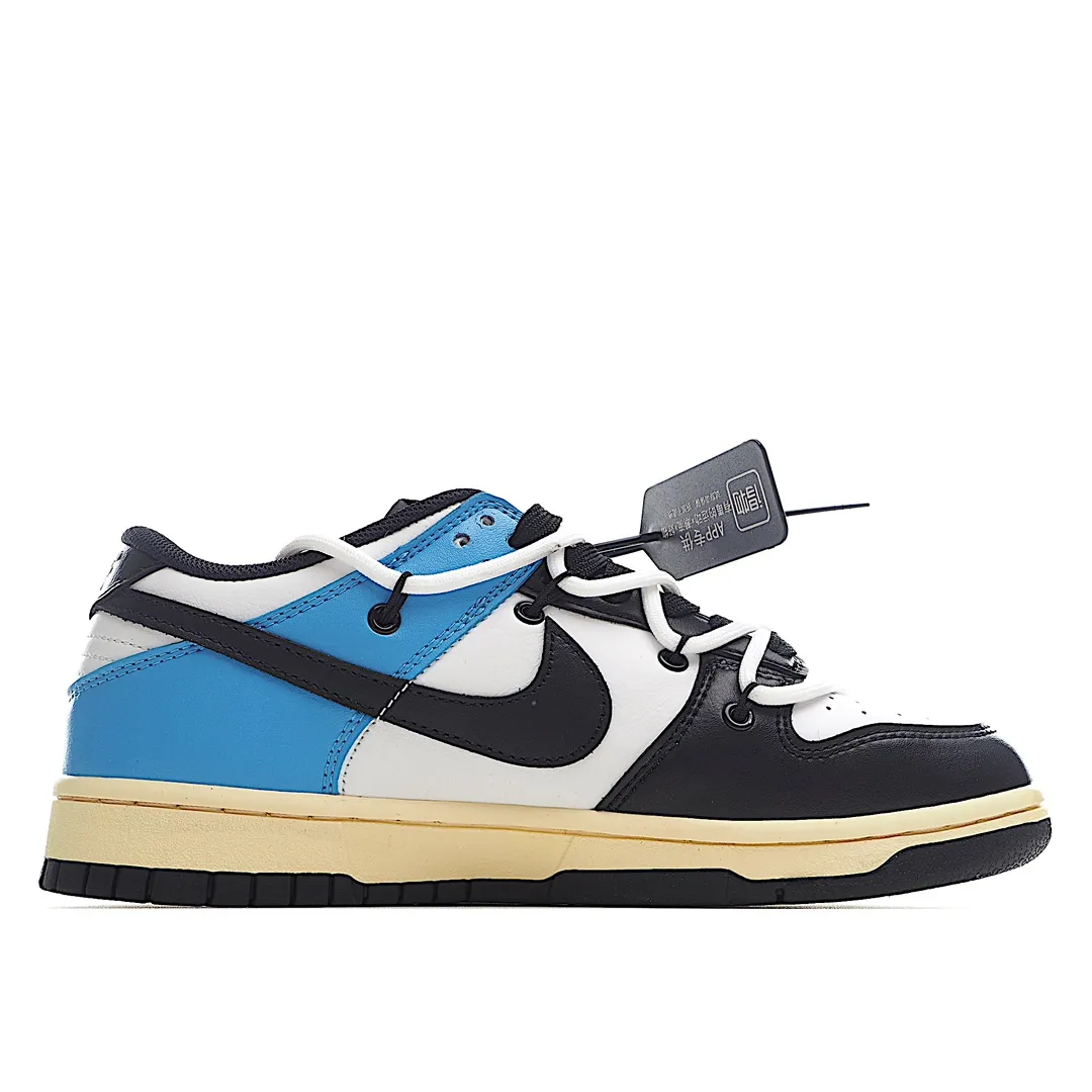 OG Dunk Low Strap Black and White Blue Replica Review | YtaYta