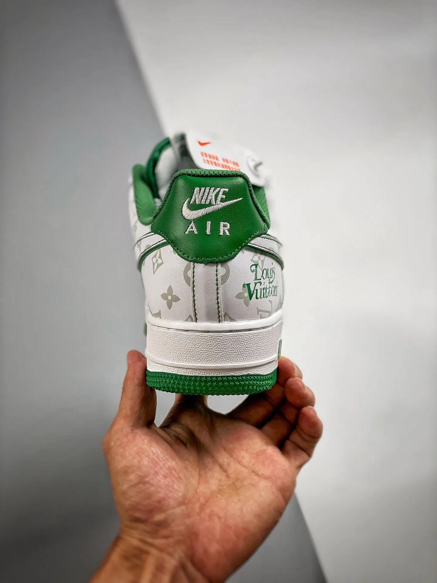 Exploring the Trend: Replica Louis Vuitton x Nike Air Force 1 in White, Green, and Grey | YtaYta