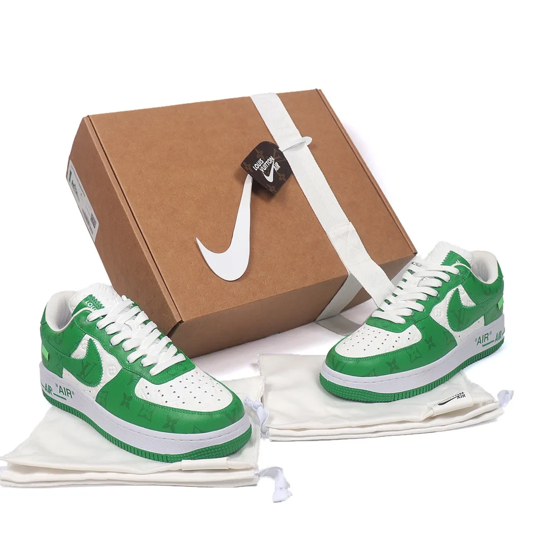 The Ultimate Guide to Louis Vuitton x Nike Air Force 1 Green Replica Sneakers | YtaYta