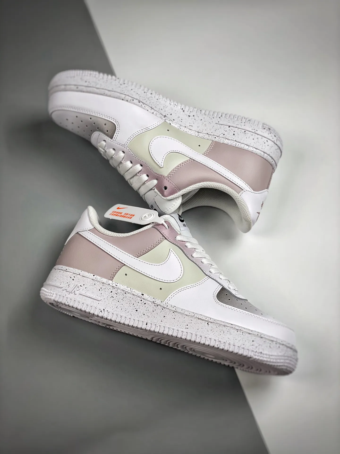 Custom Nike Air Force 1 Low Cream Tan Beige Chocolate Brown - Personalized Perfection | YtaYta