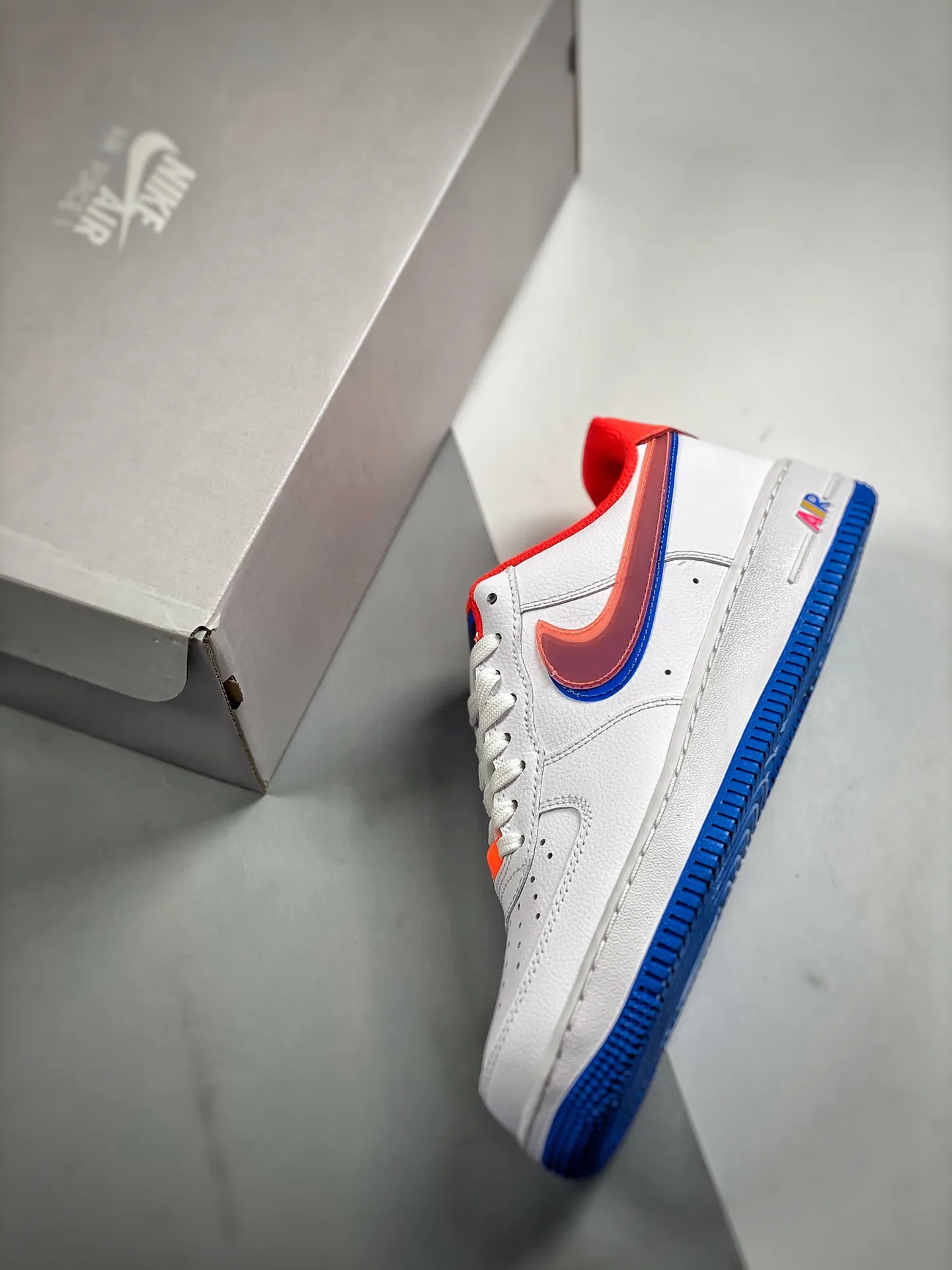 Fake Rep Replica Nike Air Force 1 LV8 GS White/Bright Crimson | YtaYta