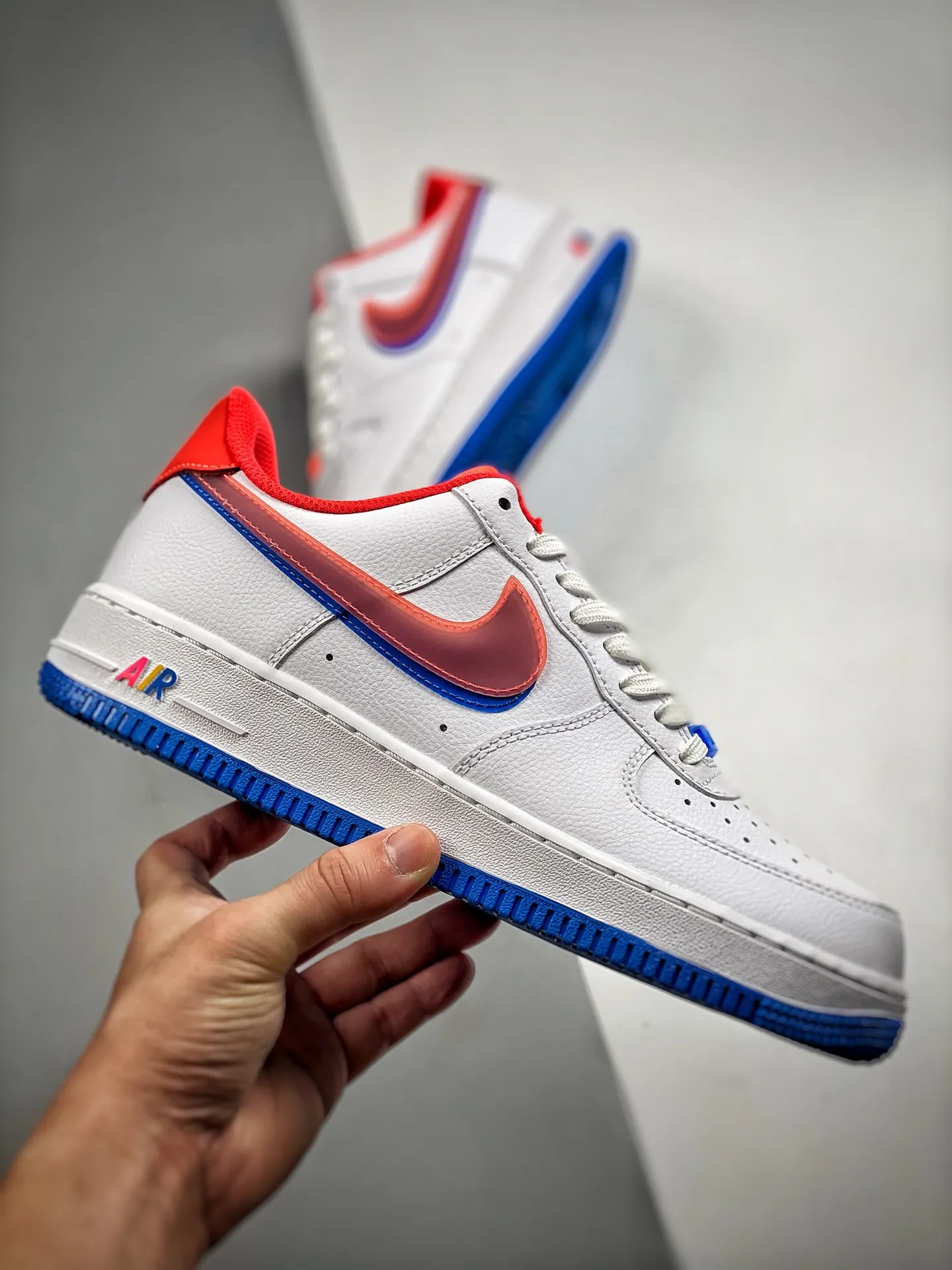 Fake Rep Replica Nike Air Force 1 LV8 GS White/Bright Crimson | YtaYta