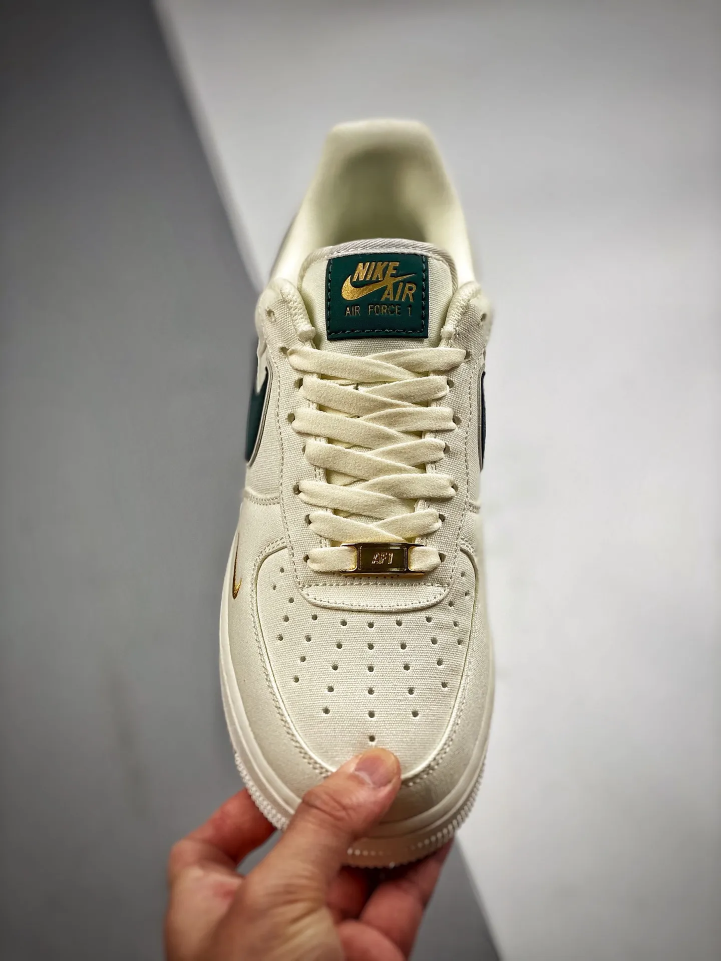 Nike Air Force 1 '07 Low Off White Green Gold Replica Review | YtaYta