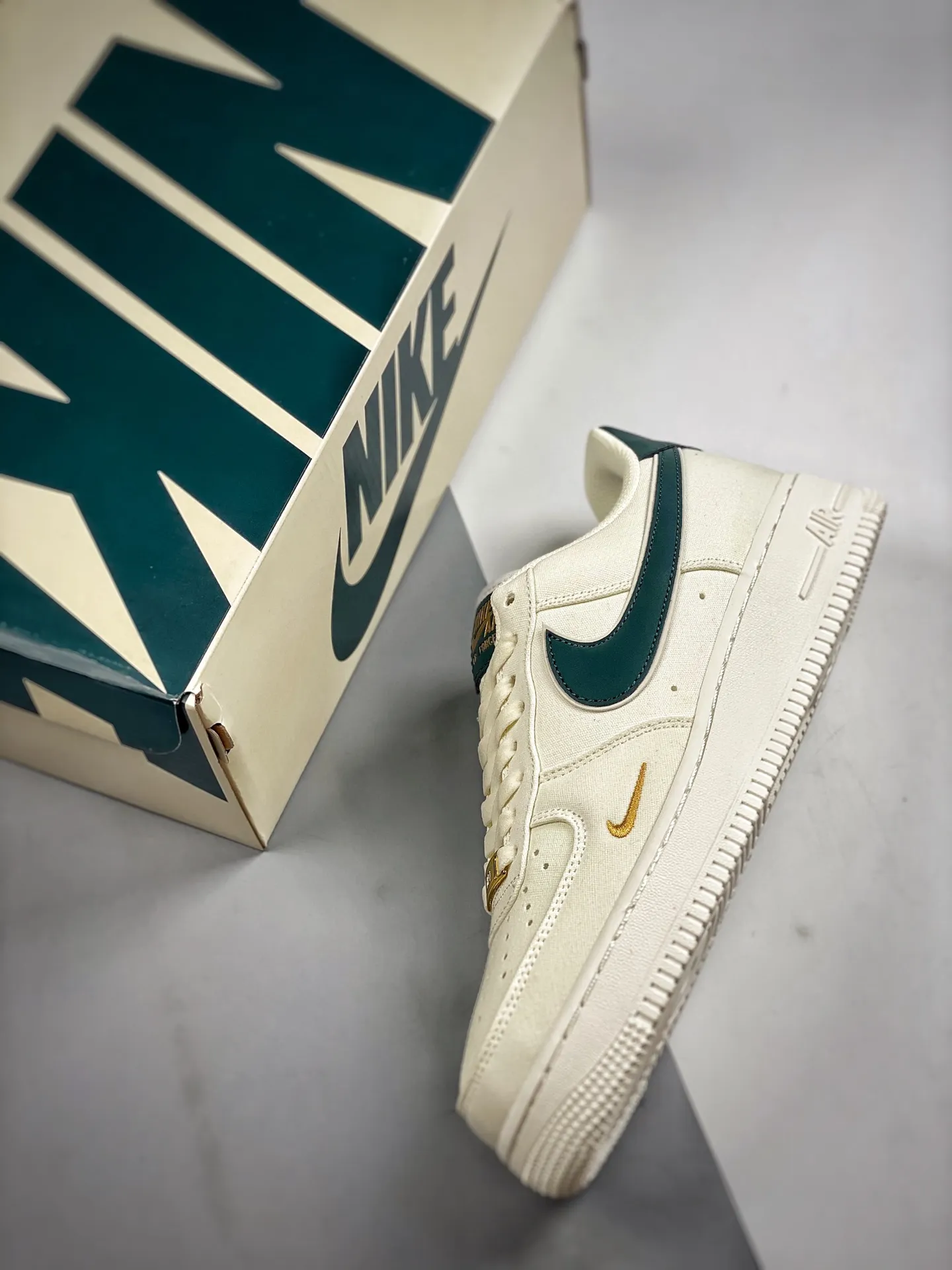 Nike Air Force 1 '07 Low Off White Green Gold Replica Review | YtaYta