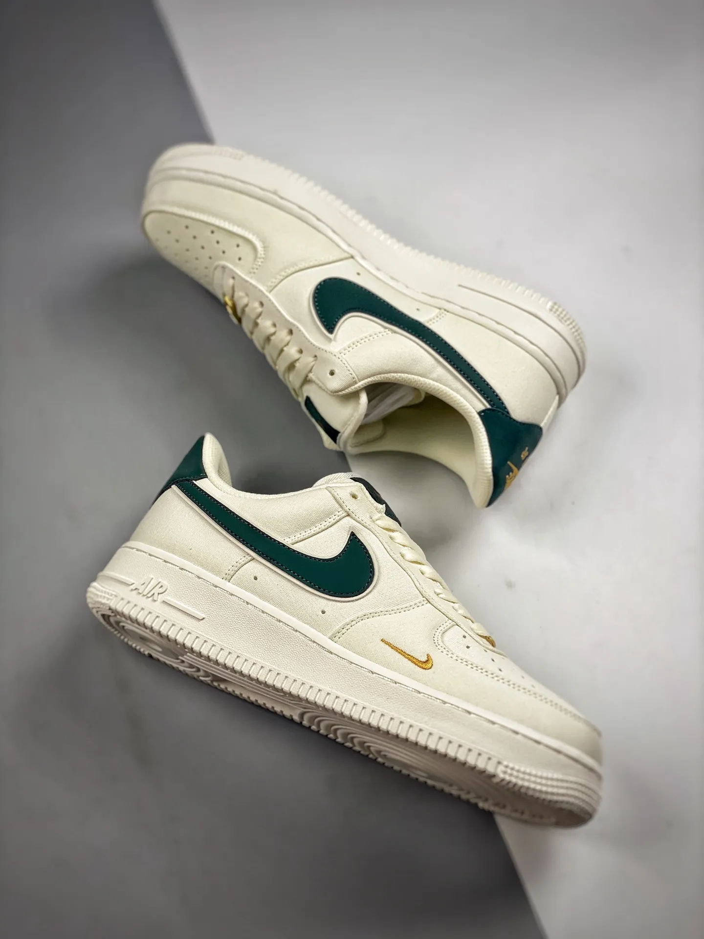 Nike Air Force 1 '07 Low Off White Green Gold Replica Review | YtaYta