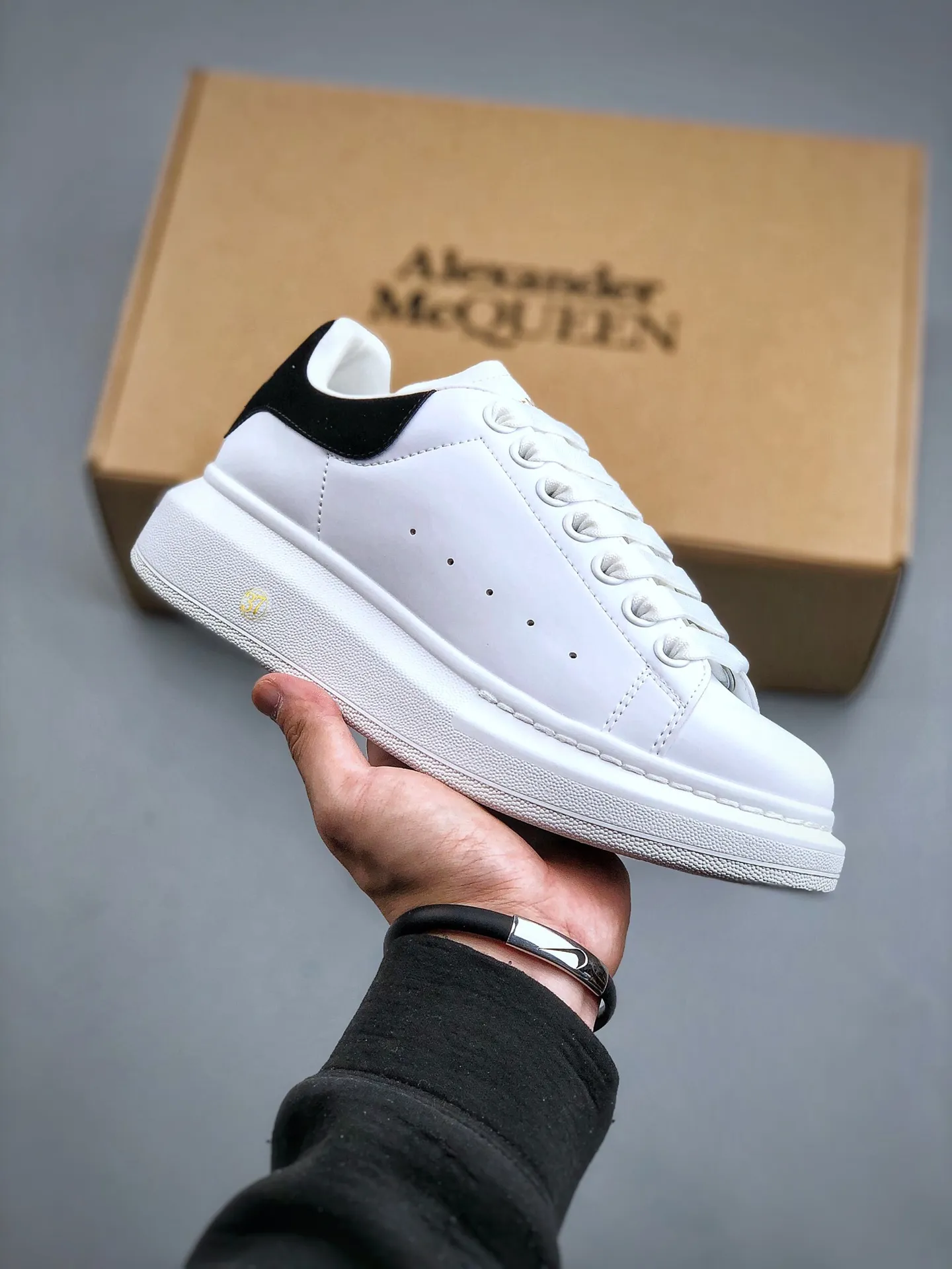 Alexander McQueen Men's White Oversized Sneaker Replica | YtaYta