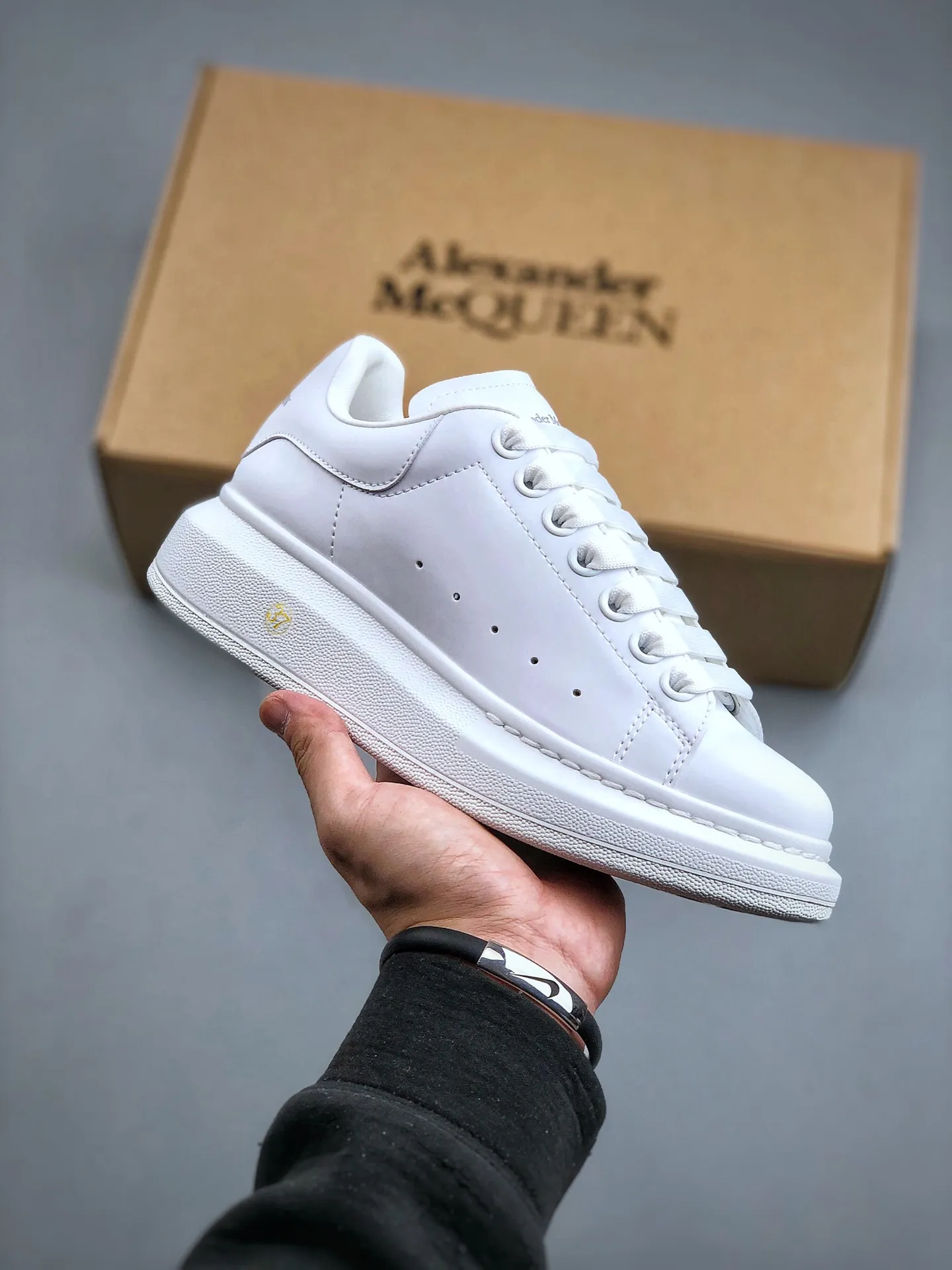 Alexander McQueen Men's White Oversized Sneaker Replica | YtaYta