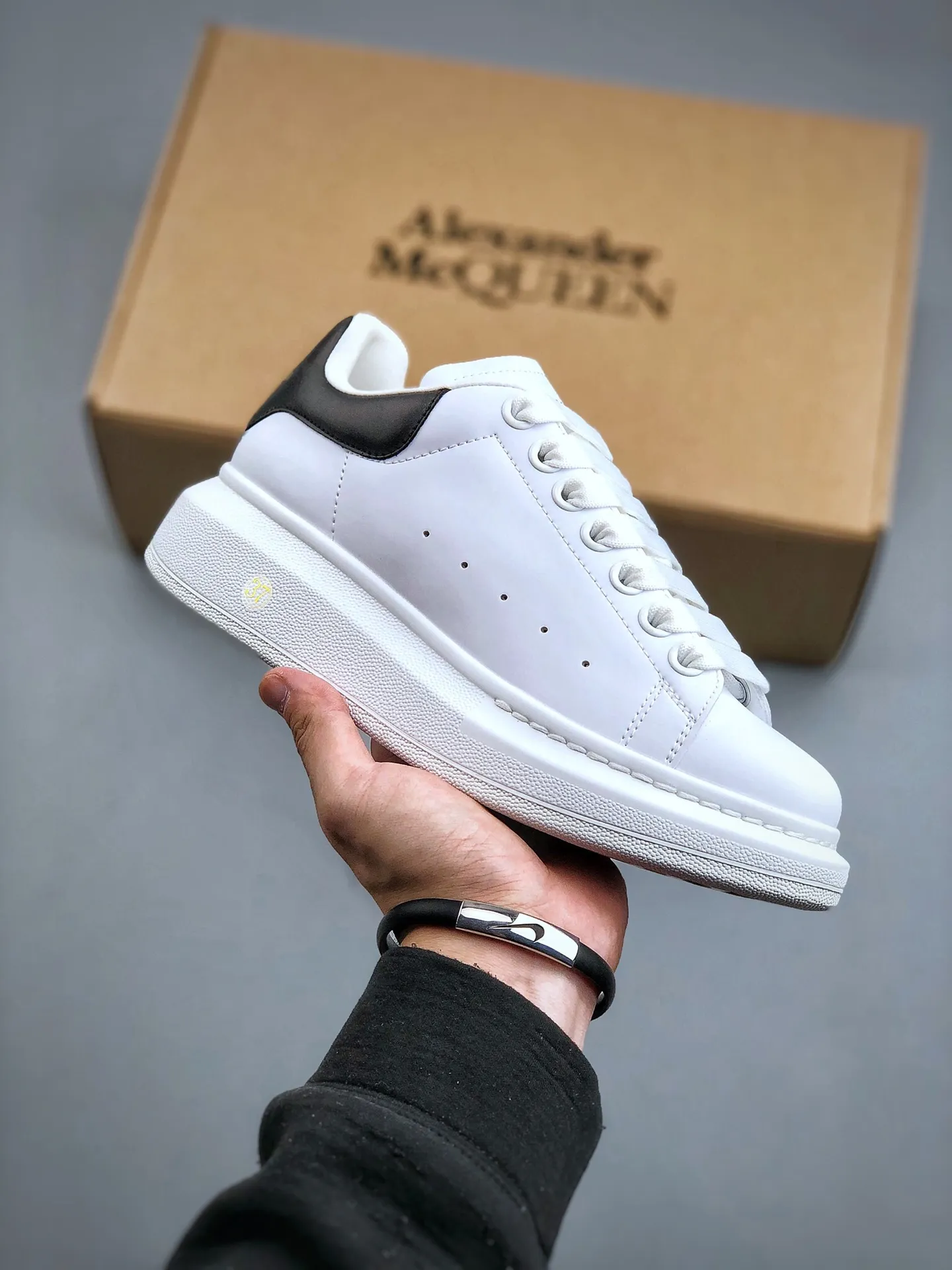 Alexander McQueen Men's White Oversized Sneaker Replica | YtaYta