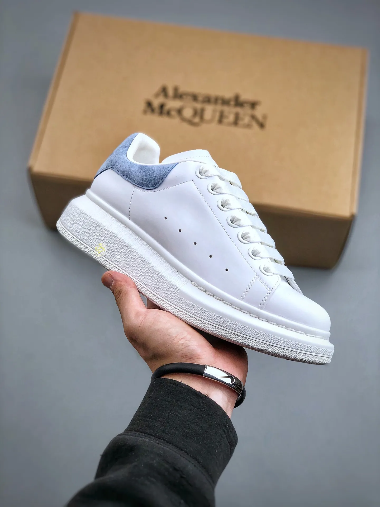 Alexander McQueen Men's White Oversized Sneaker Replica | YtaYta