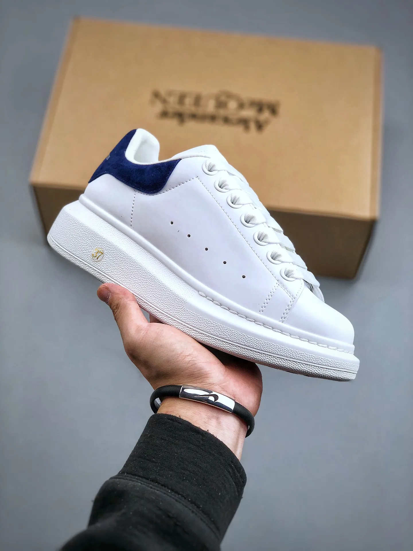 Alexander McQueen Men's White Oversized Sneaker Replica | YtaYta