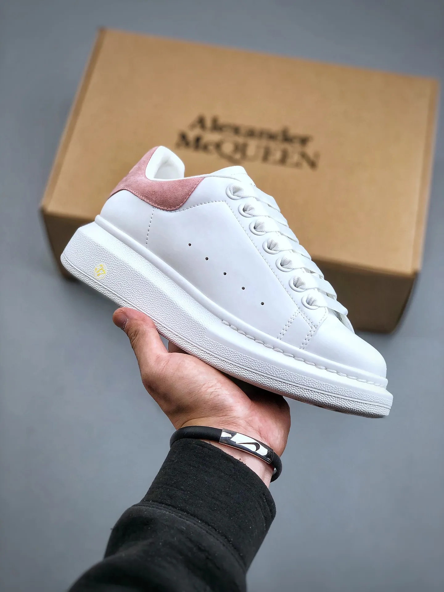 Alexander McQueen Men's White Oversized Sneaker Replica | YtaYta