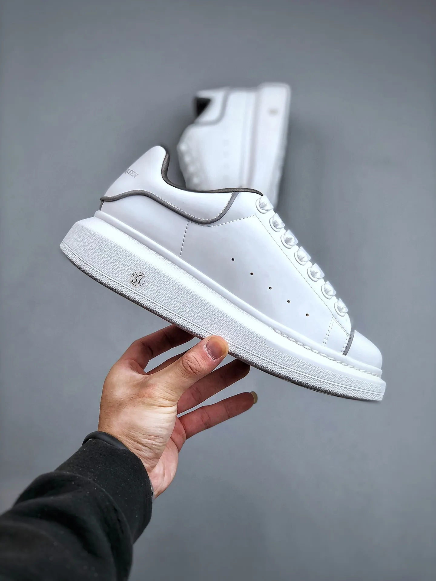 Fake Replica Alexander McQueen Men's White Oversized Sneaker - 6.5 | YtaYta