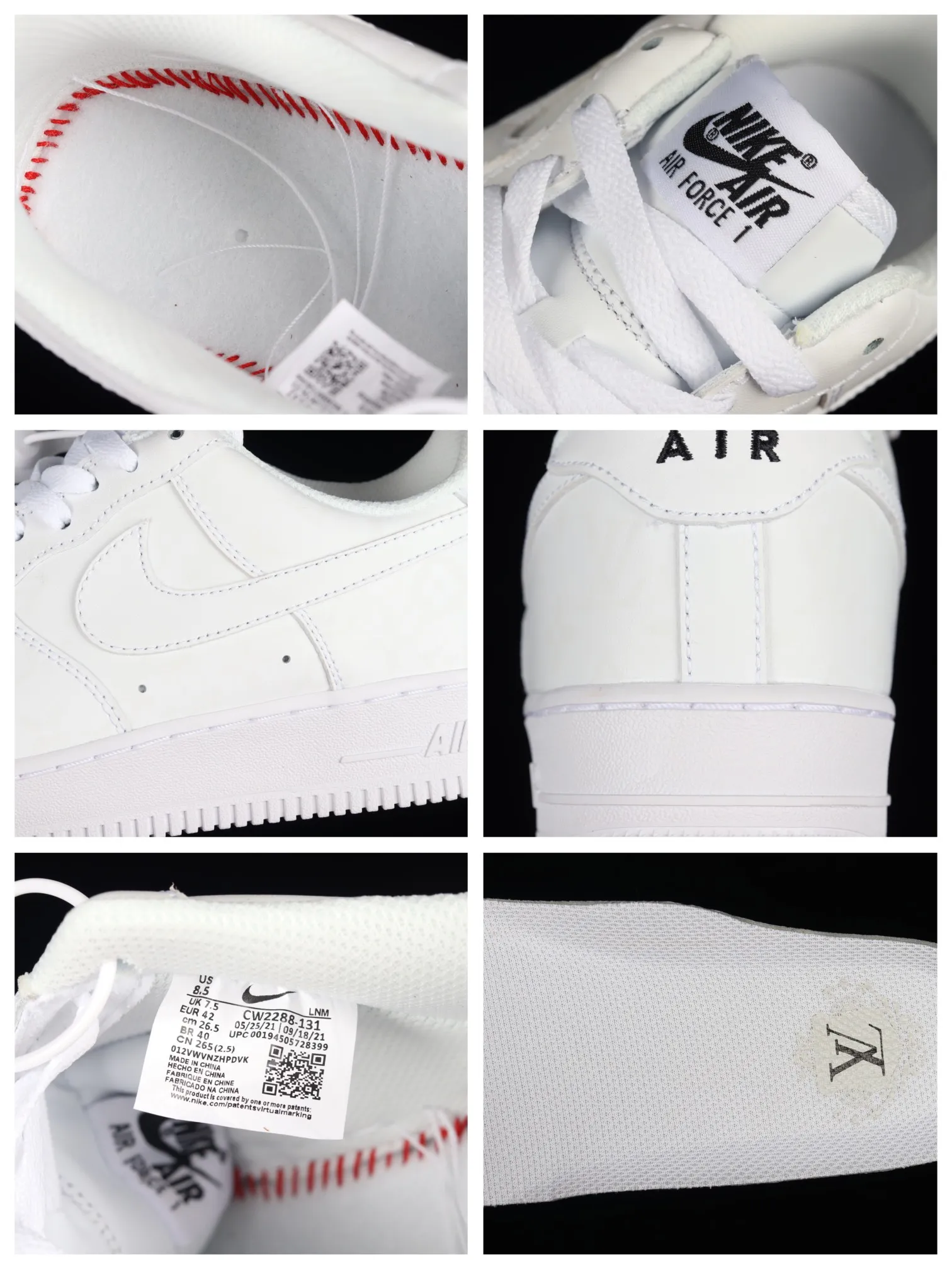 LV x Nike Air Force 1 07 Low White Light Grey Silver Replica - A Stylish Statement | YtaYta