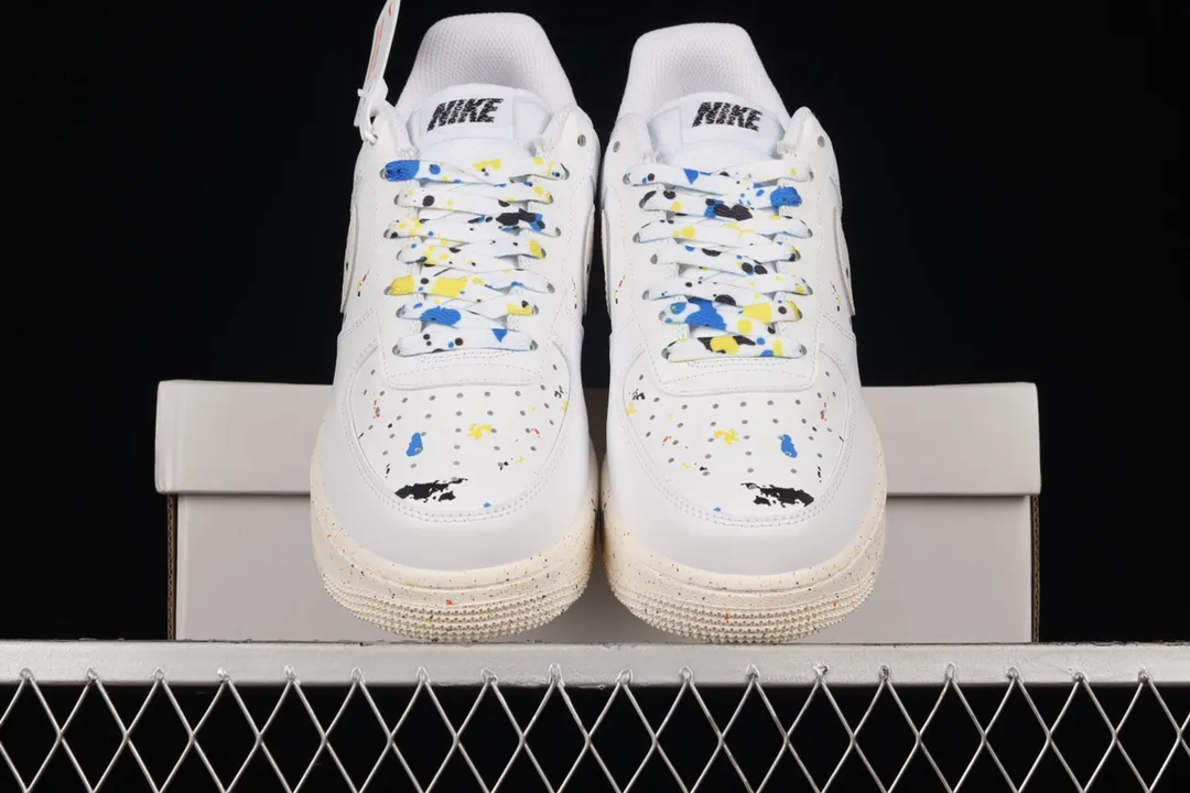 Nike Air Force 1 '07 LV8 'Paint Splatter' Review: Authentic vs. Replica | YtaYta