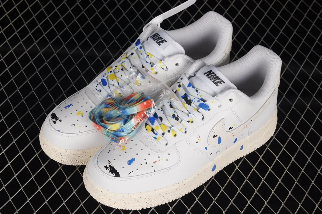 Nike Air Force 1 '07 LV8 'Paint Splatter' Review: Authentic vs. Replica | YtaYta