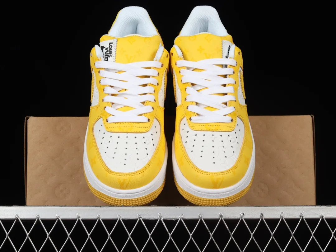 Louis Vuitton x Nike Air Force 1 07 Low Yellow White Running Shoes: A Replica Review | YtaYta